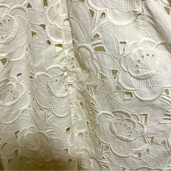 HOST PICK! NWOT J. Crew Collection Embroidered Eyelet Long Dress, Sz 8, Cream - Picture 9 of 10